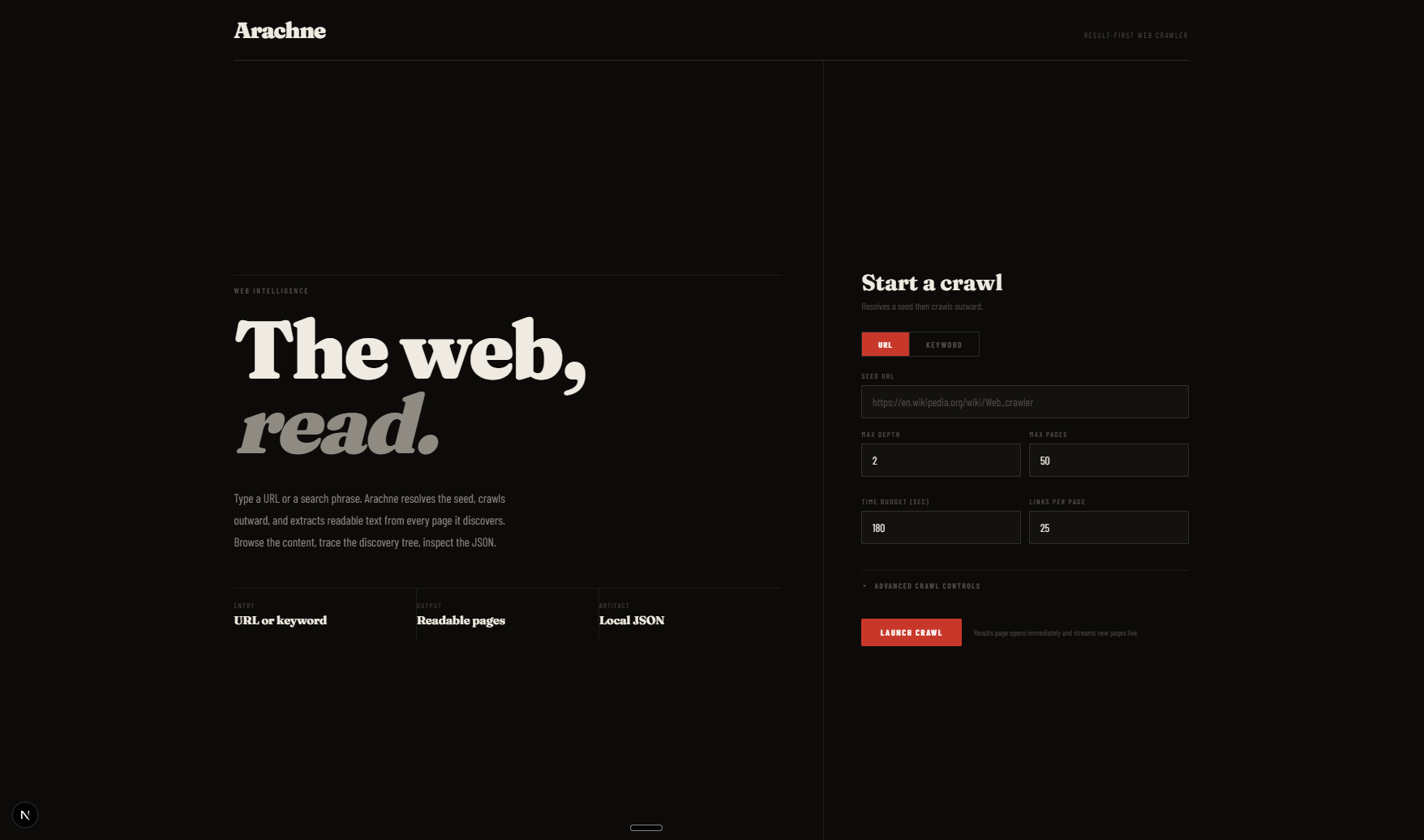 Go Web Crawler